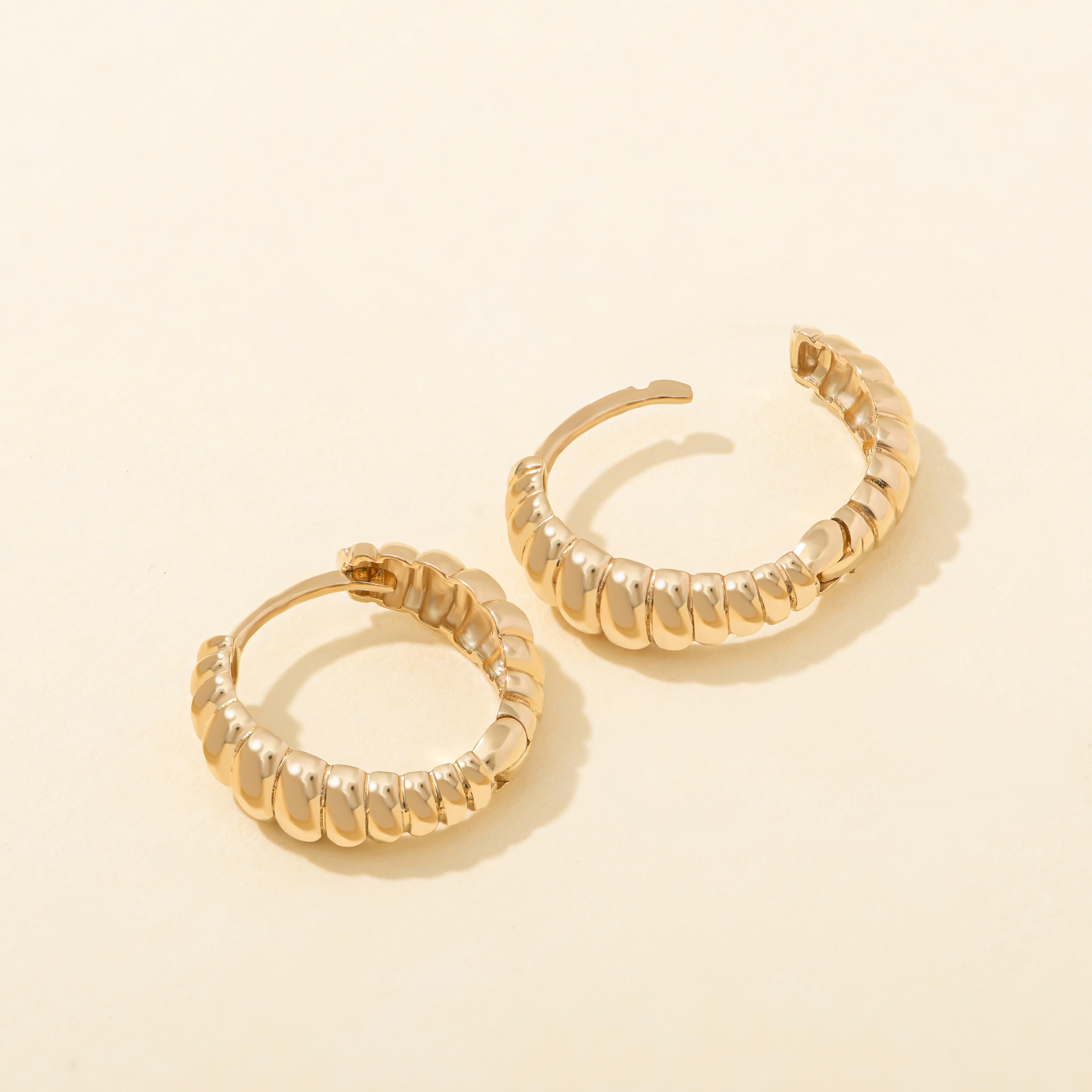  Croissant Hoop Earrings