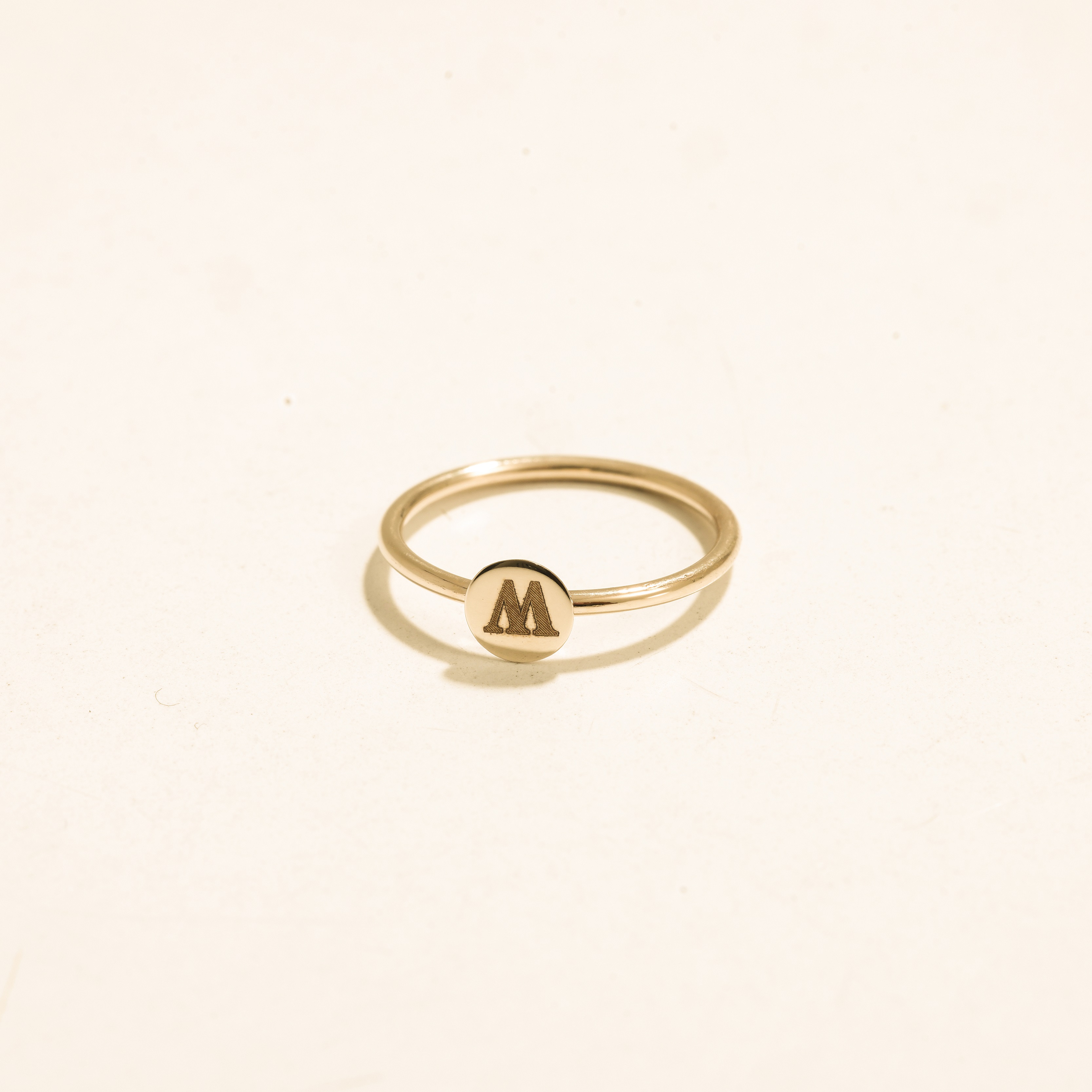 Golden Initial Ring