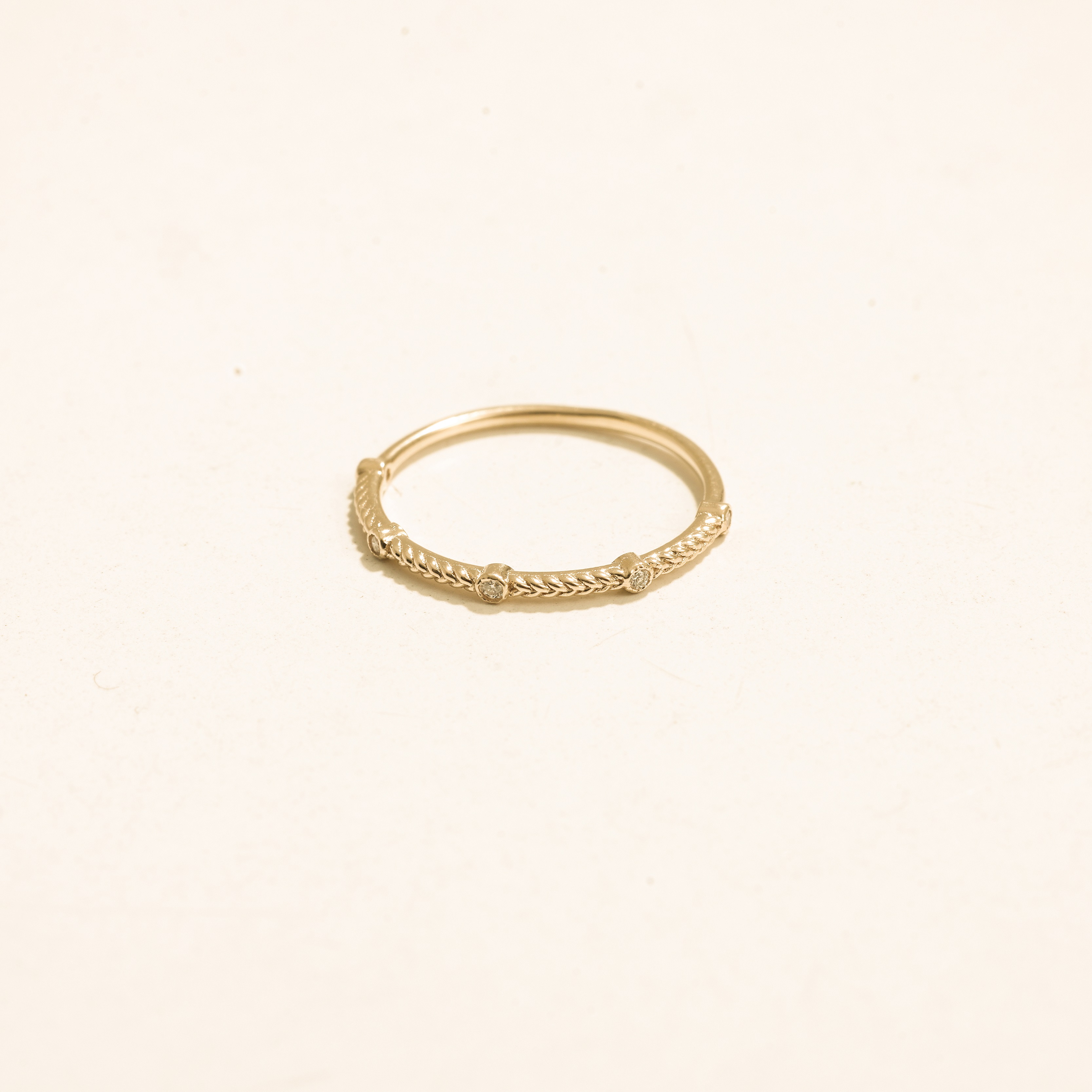 Golden Rope Ring