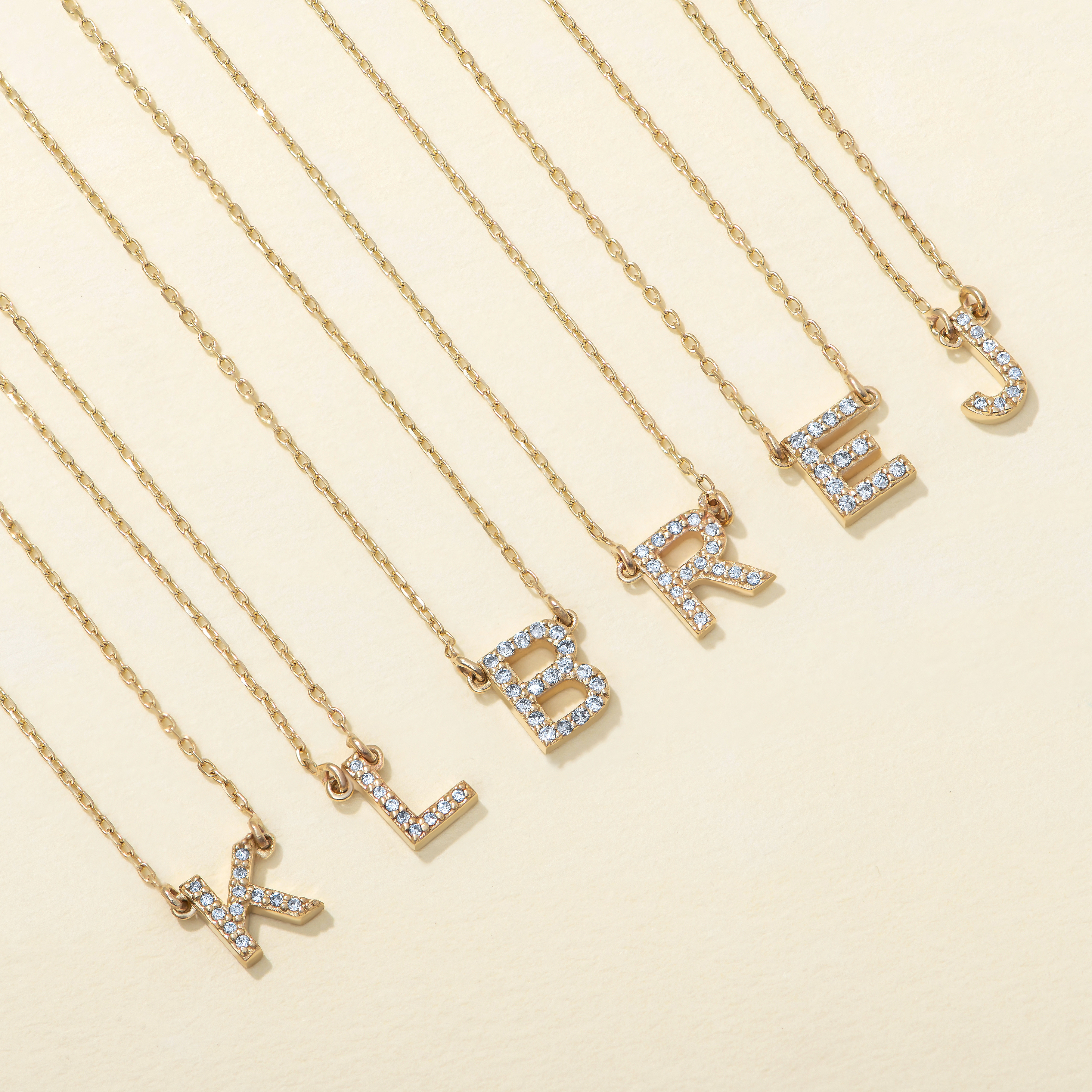 Diamond Initial Necklace