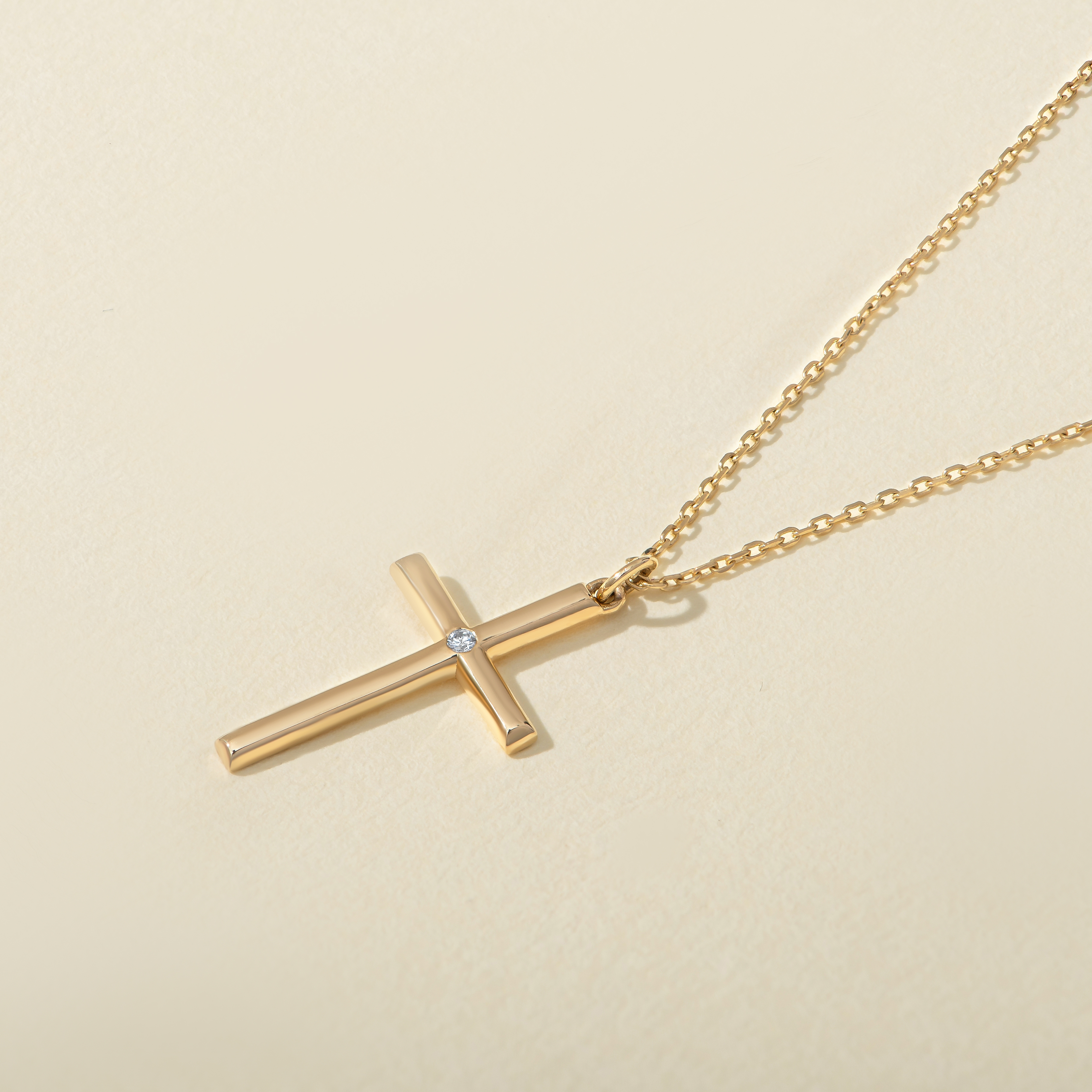 Divine Diamond Cross Necklace