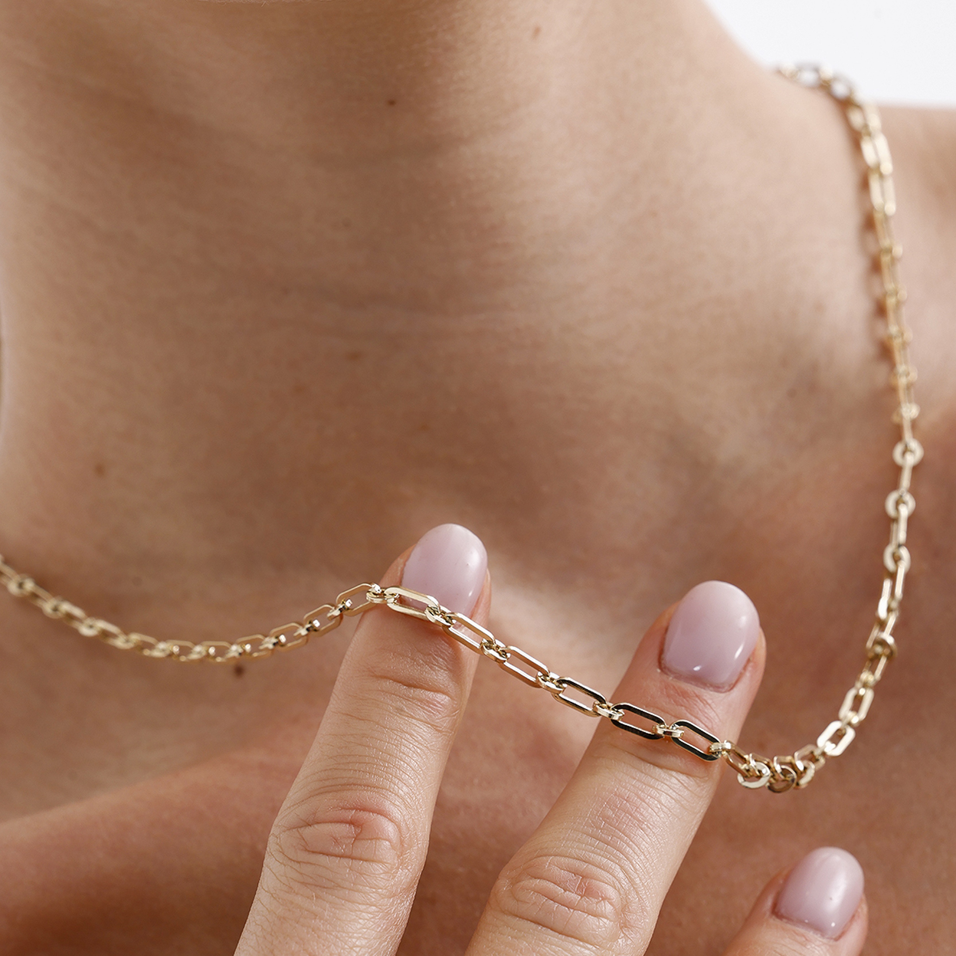 Golden Link Chain Necklace