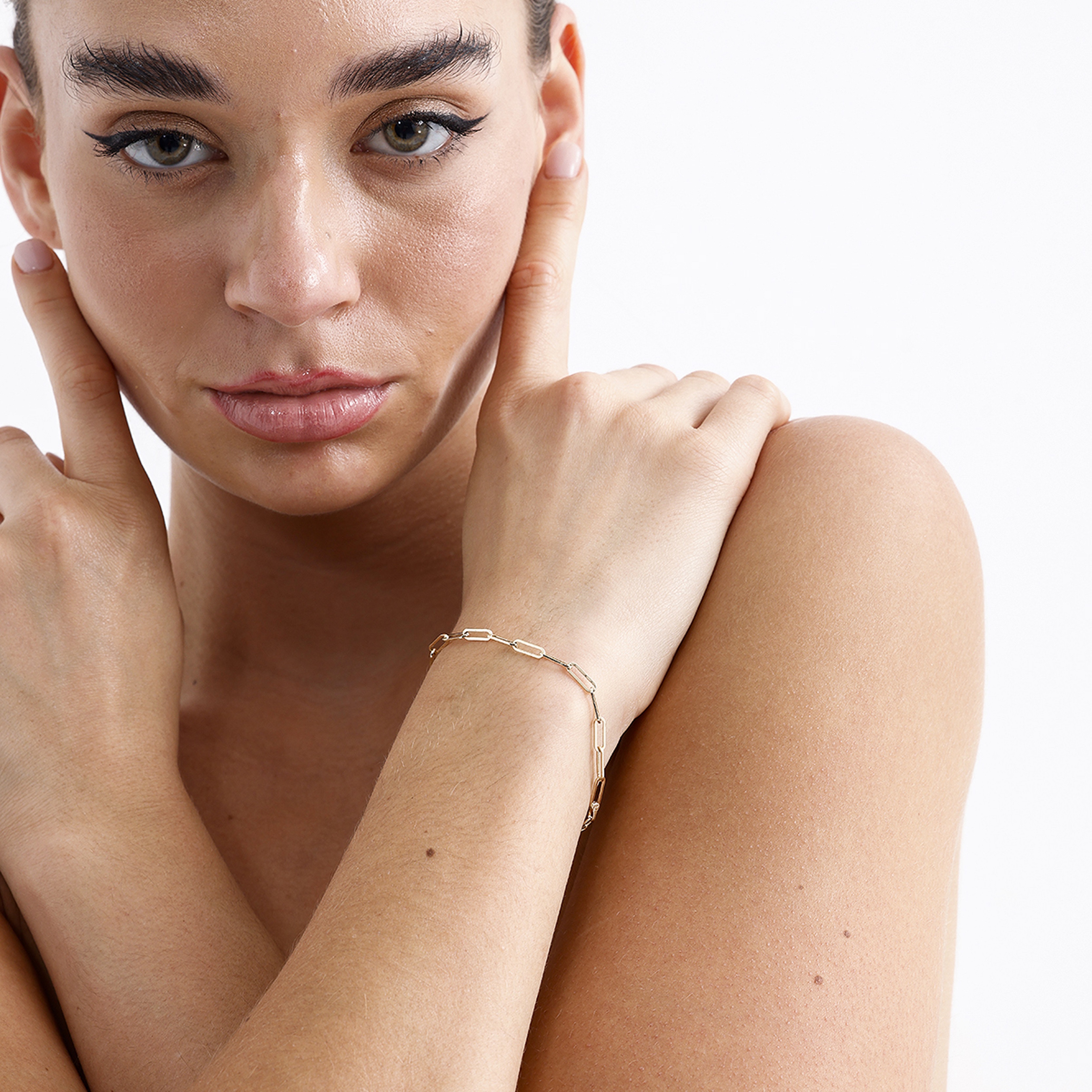 Dainty Paperclip Bracelet