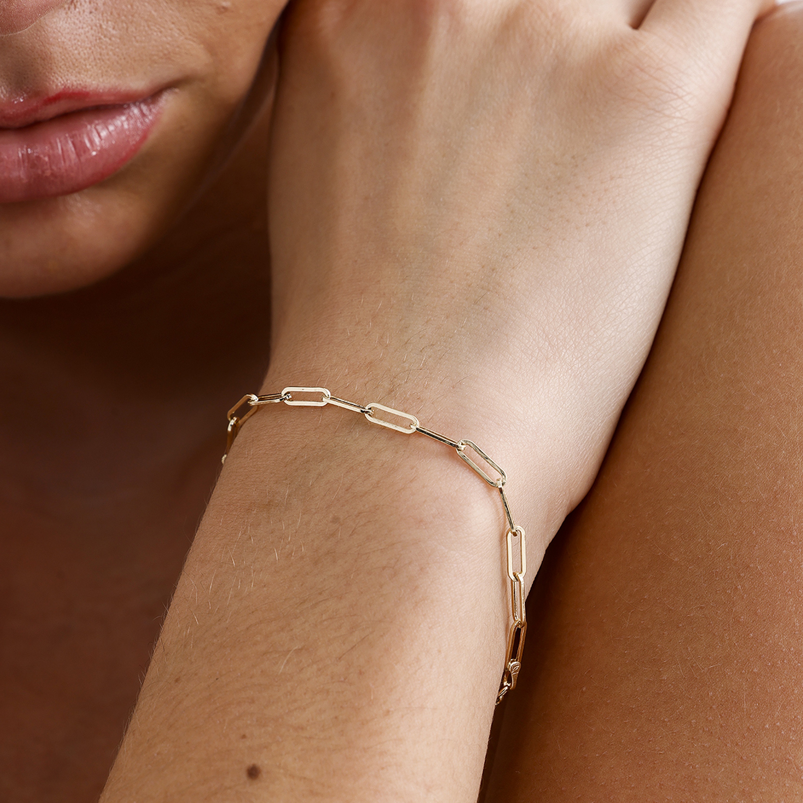 Dainty Paperclip Bracelet