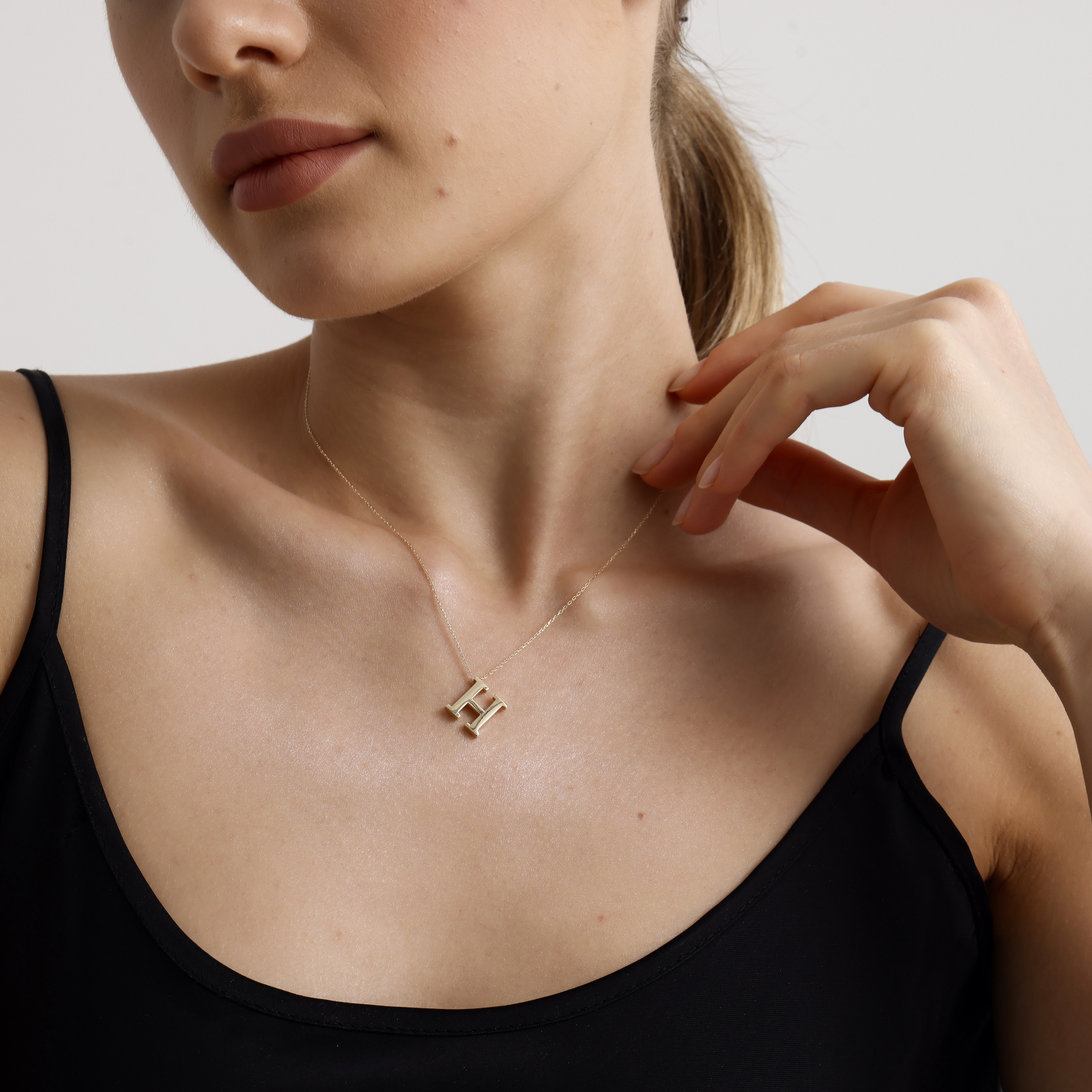 Golden Initial Pendant